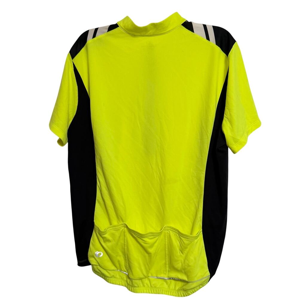 Men’s pearl Izumi bright yellow cycling jersey sz XXL biking activewear reflectv - Picture 2 of 9